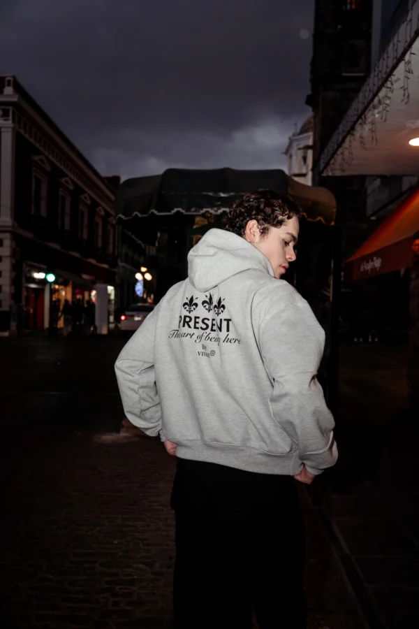 Sudadera Present Signature Gris