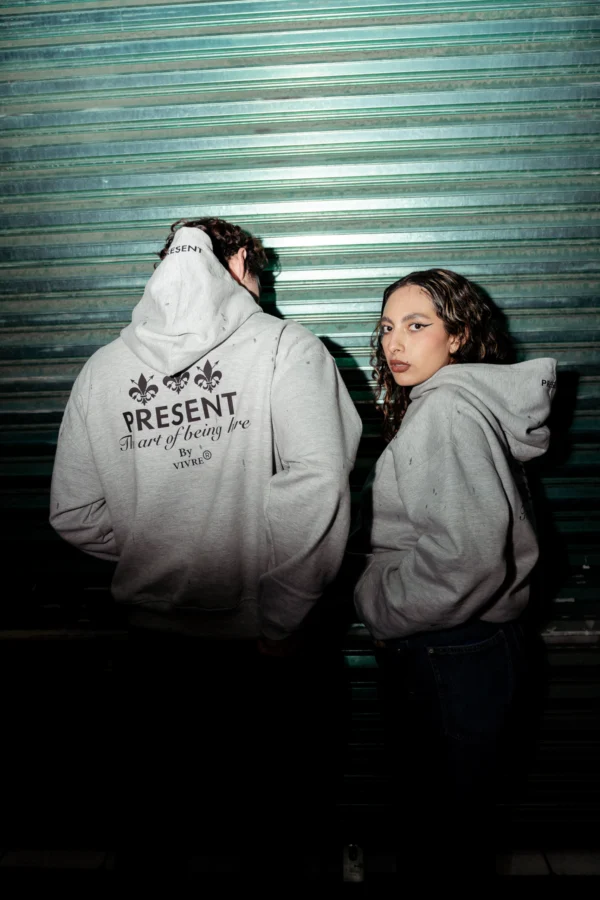 Sudadera Present Signature Gris