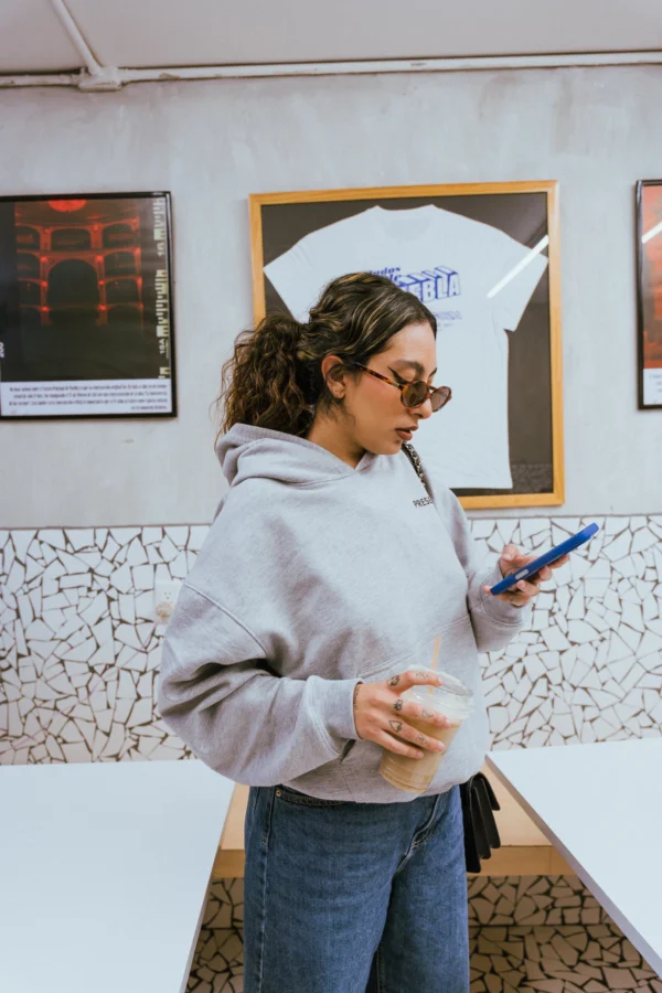 Sudadera Present Signature Gris